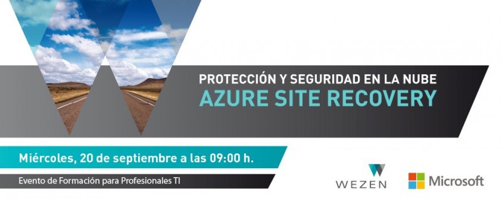 Evento de formación a profesionales: Azure Site Recovery