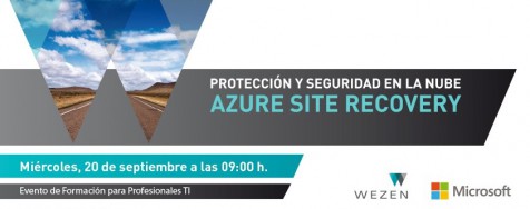 Evento de formación a profesionales: Azure Site Recovery