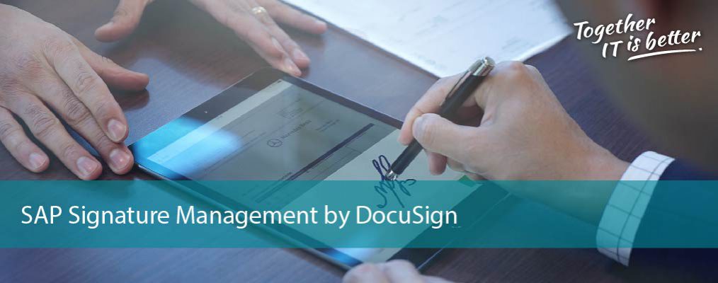 Now you can manage your signatures in SAP with DocuSign