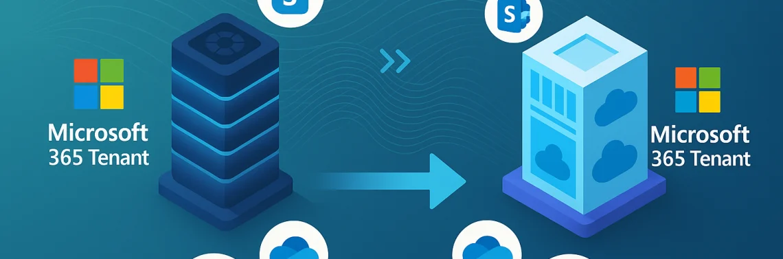 Técnico liderando una migración de Microsoft Tenant