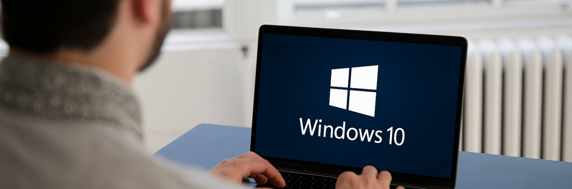 Monitor reflejando el Fin de soporte Windows 10.